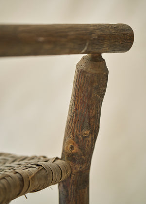 Antique Hickory Style Arm Chair