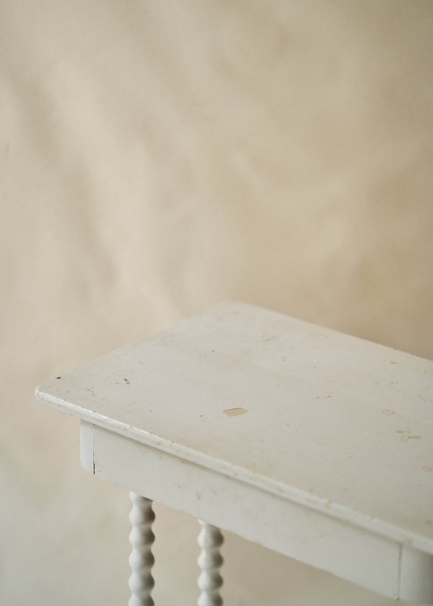 Antique Painted Spindle Side Table