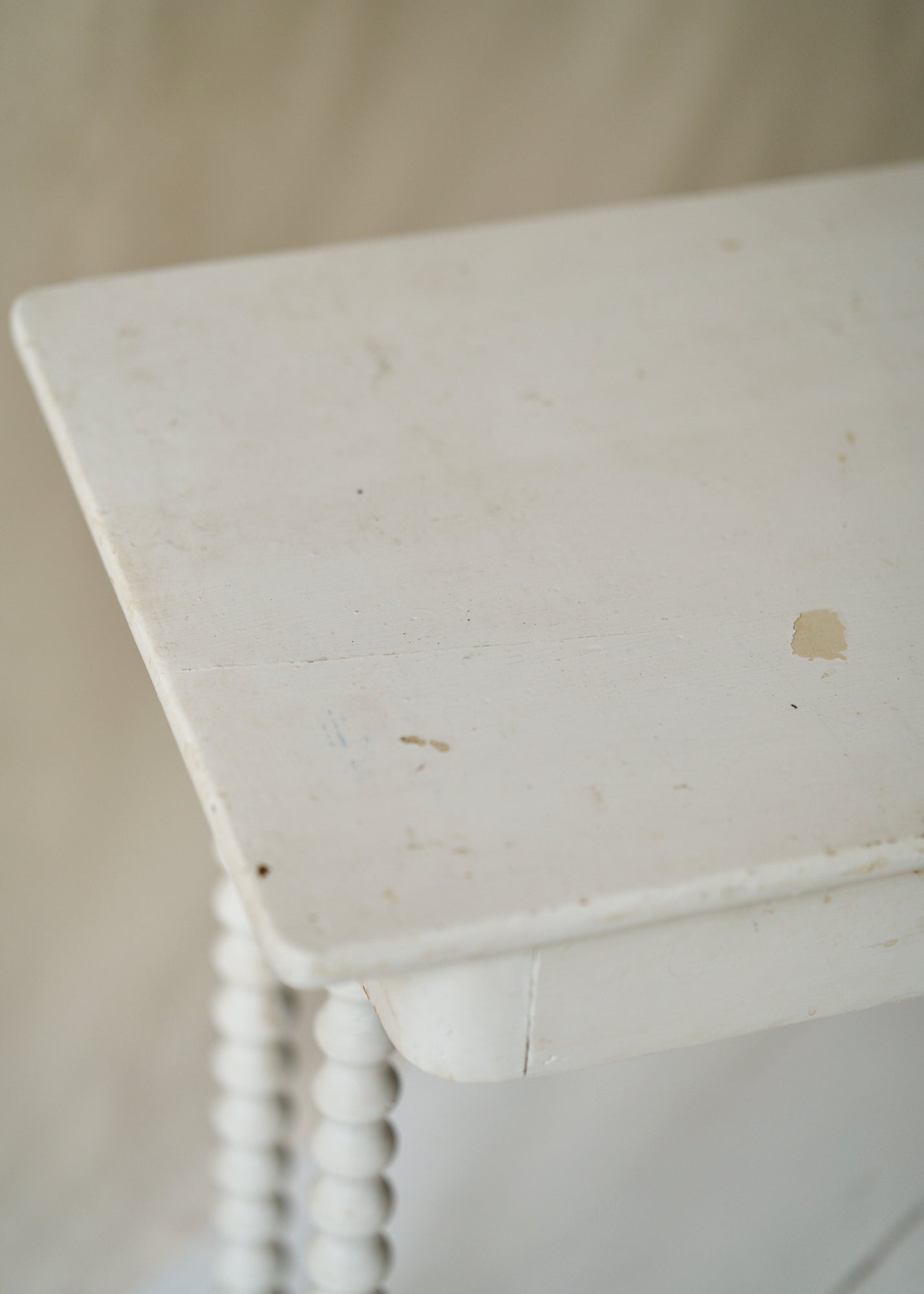 Antique Painted Spindle Side Table