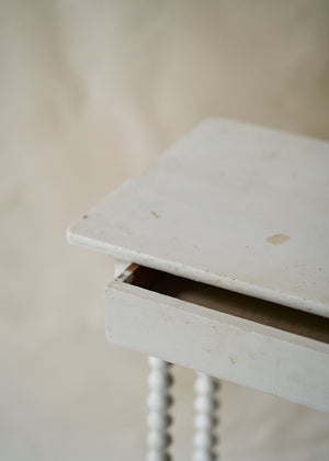 Antique Painted Spindle Side Table