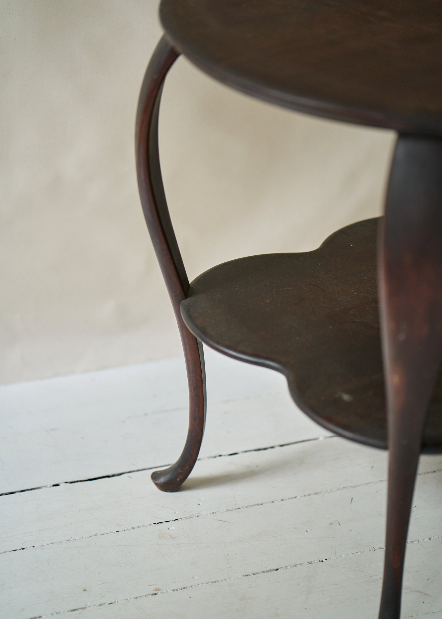 Antique Curved Leg Side Table