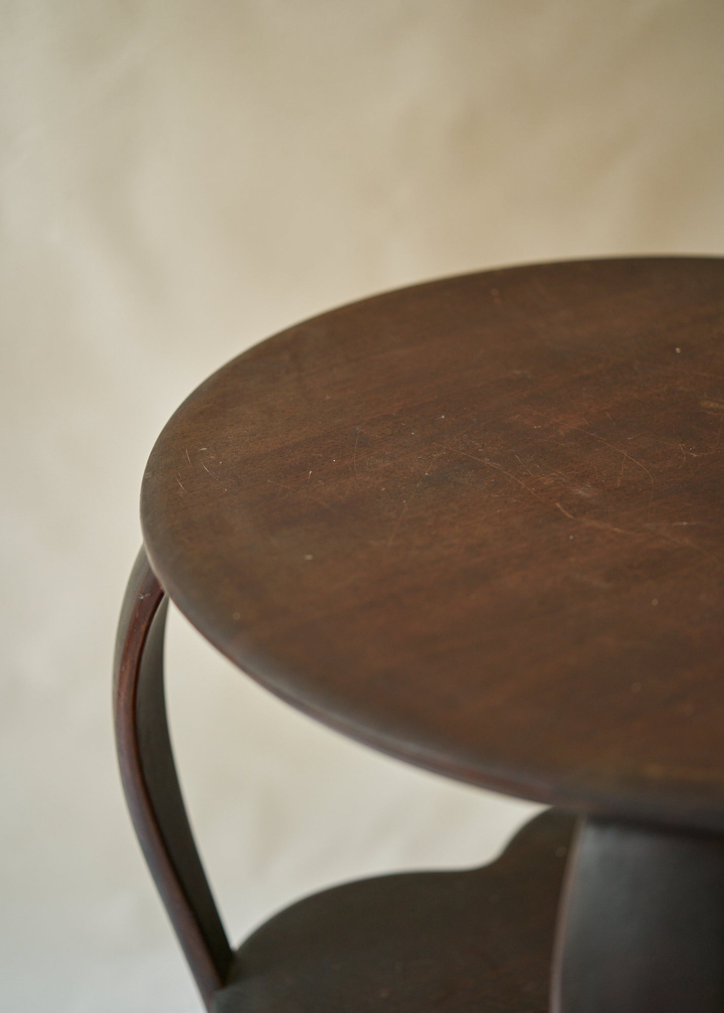 Antique Curved Leg Side Table