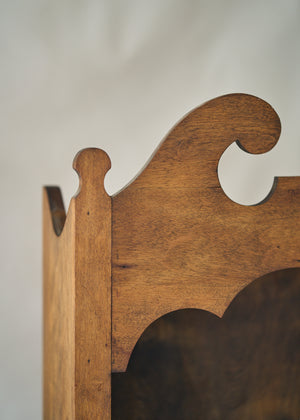 Antique Wood Open Bookcase