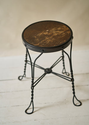 Antique Ice Cream Parlor Stool