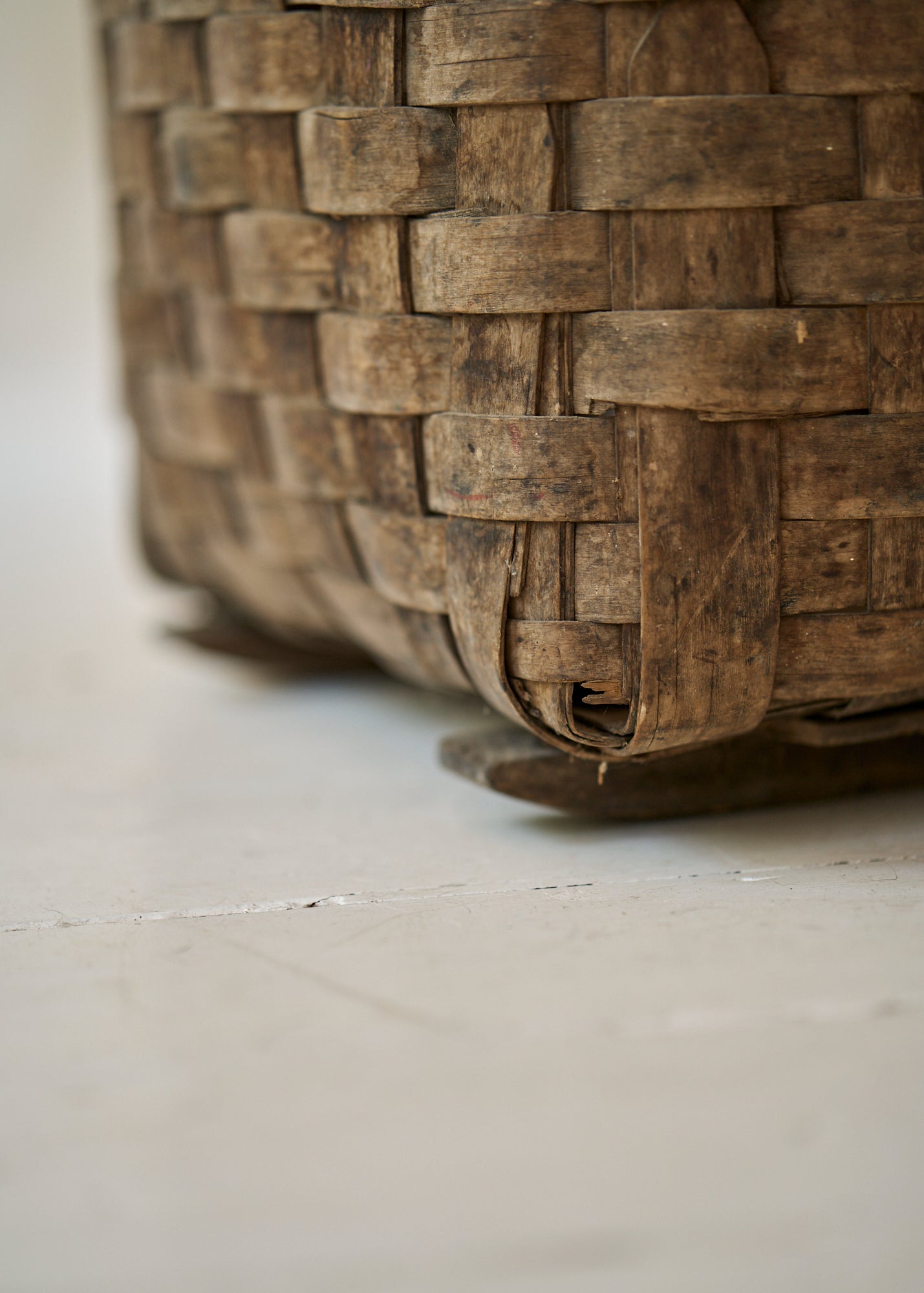 Large Antique Woven Storage Basket