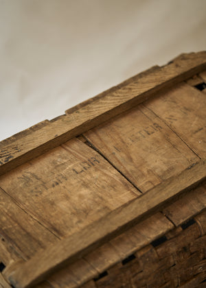 Large Antique Woven Storage Basket