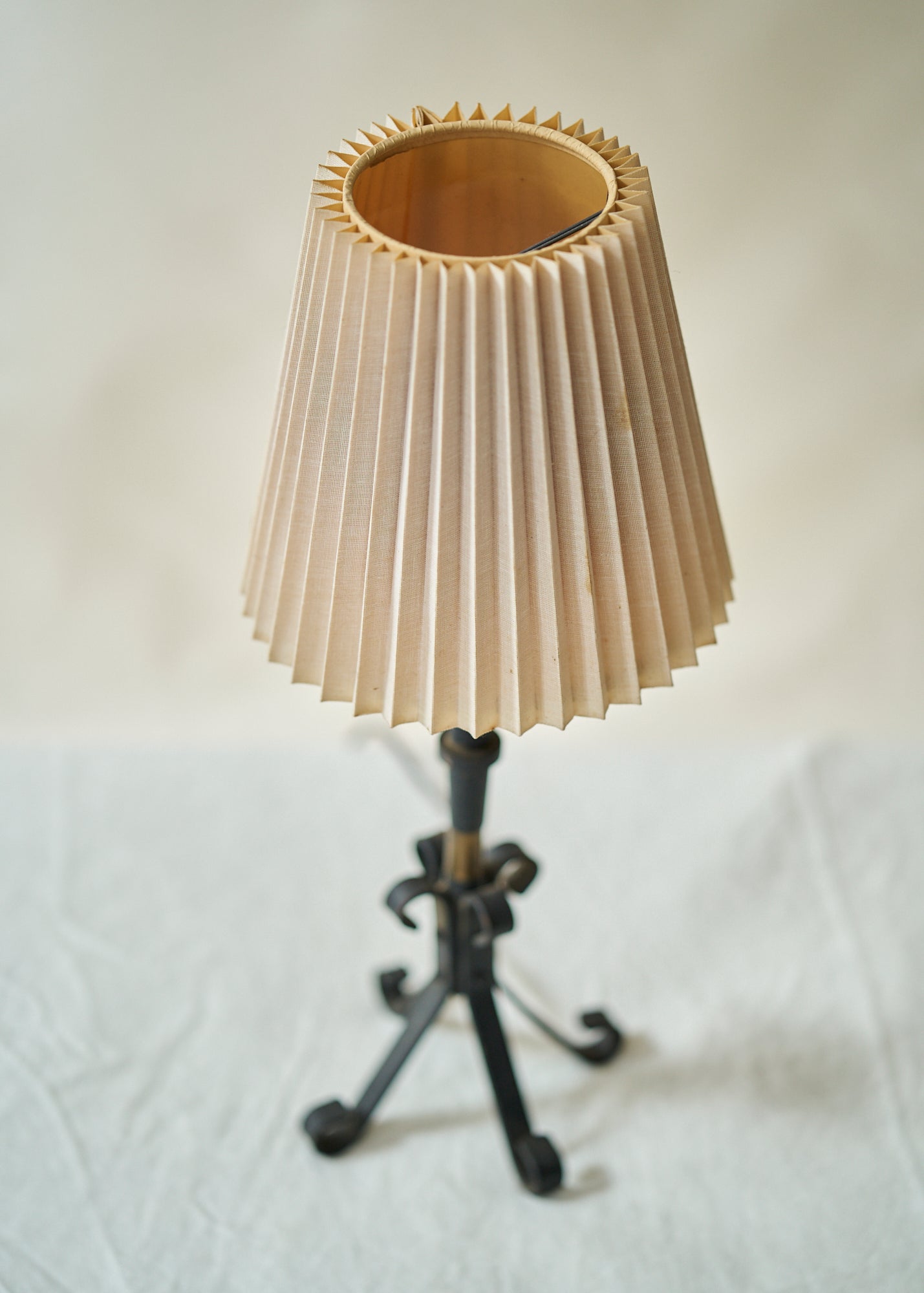 Vintage Wrought Iron Table Lamp