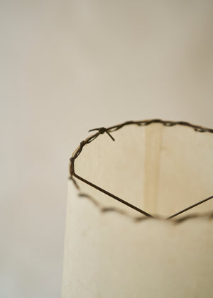 Vintage Dark Wood Table Lamp