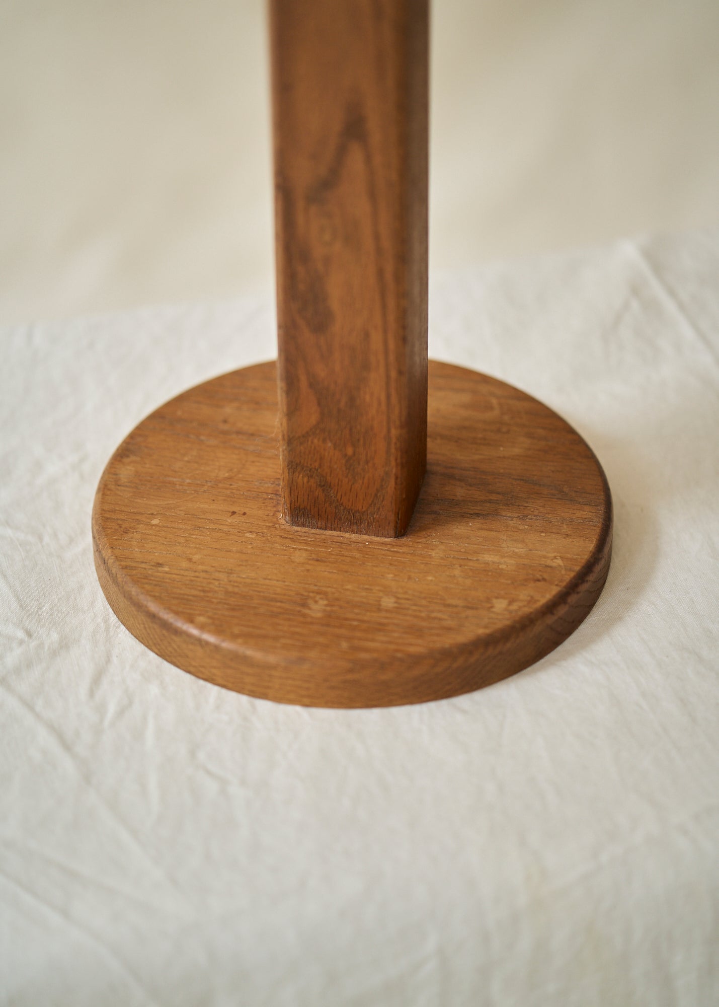 Vintage Mid-Century Wood and Chrome Table Lamp
