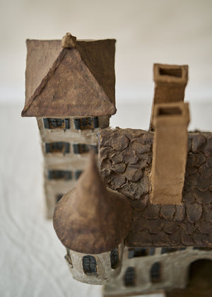 Antique Folk Art Ceramic Manor