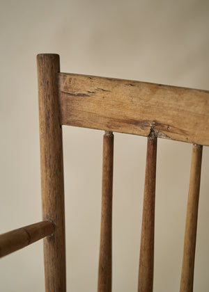 Antique Solid Wood Windsor Child's Chair