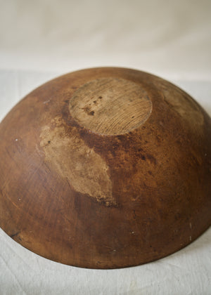 Large Antique Wooden Bowl