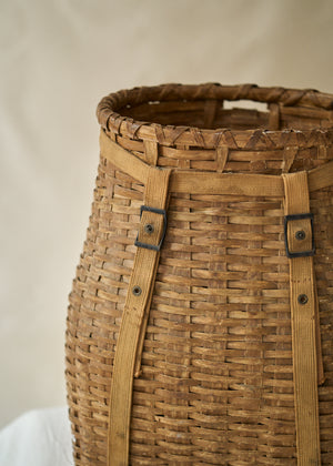 Large Antique Pack Basket