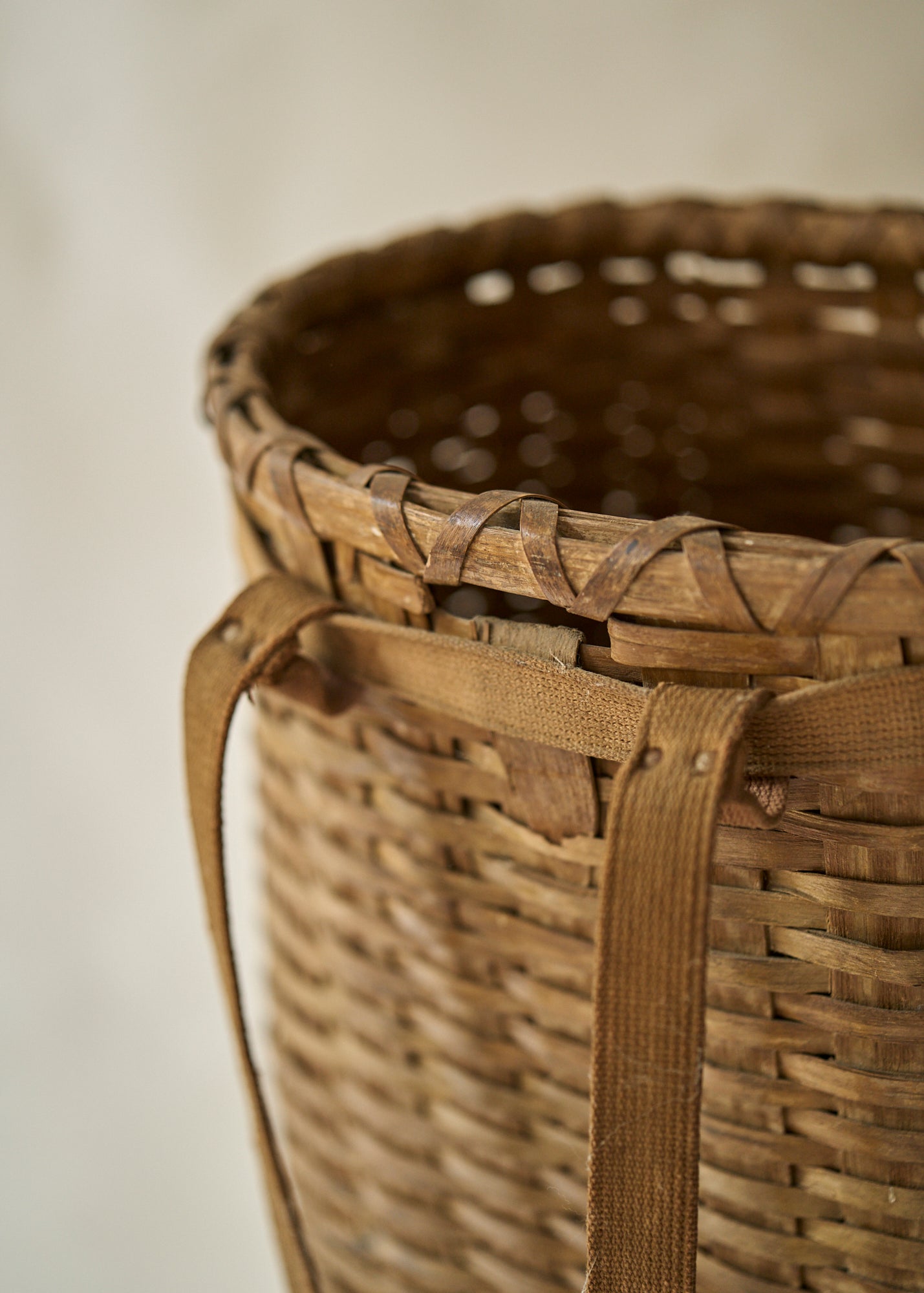 Large Antique Pack Basket