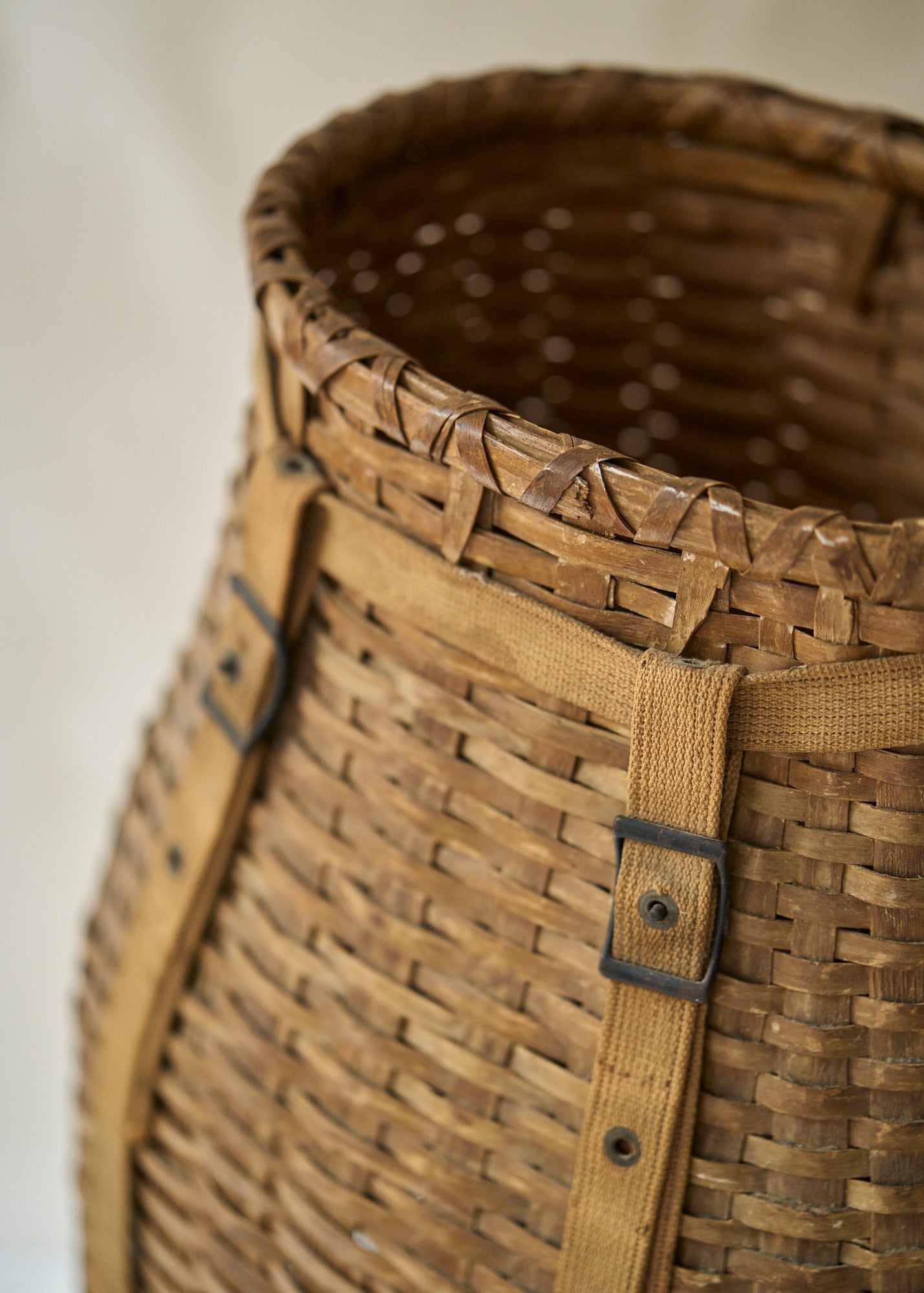 Large Antique Pack Basket