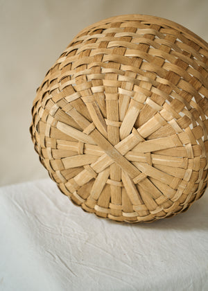 Antique Handwoven Gathering Basket