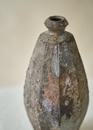 Vintage Wood Fired Ceramic Vase