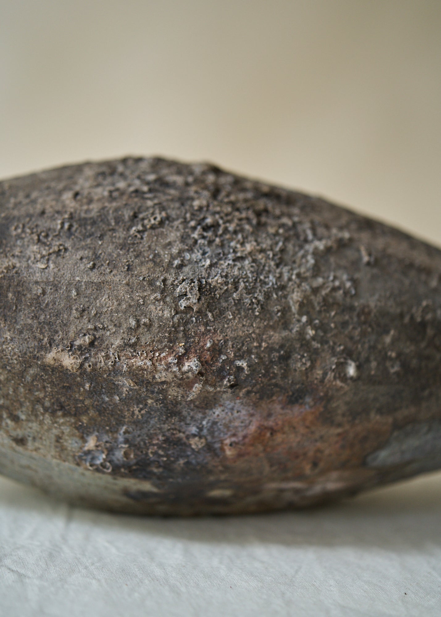 Vintage Wood Fired Ceramic Vase