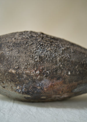 Vintage Wood Fired Ceramic Vase