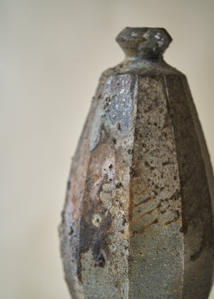 Vintage Wood Fired Ceramic Vase