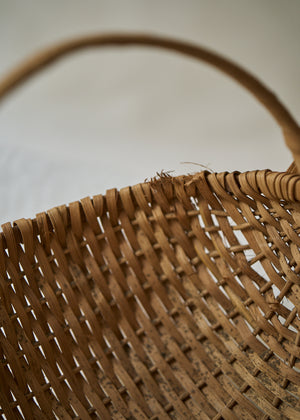 Antique Primitive Handwoven Basket