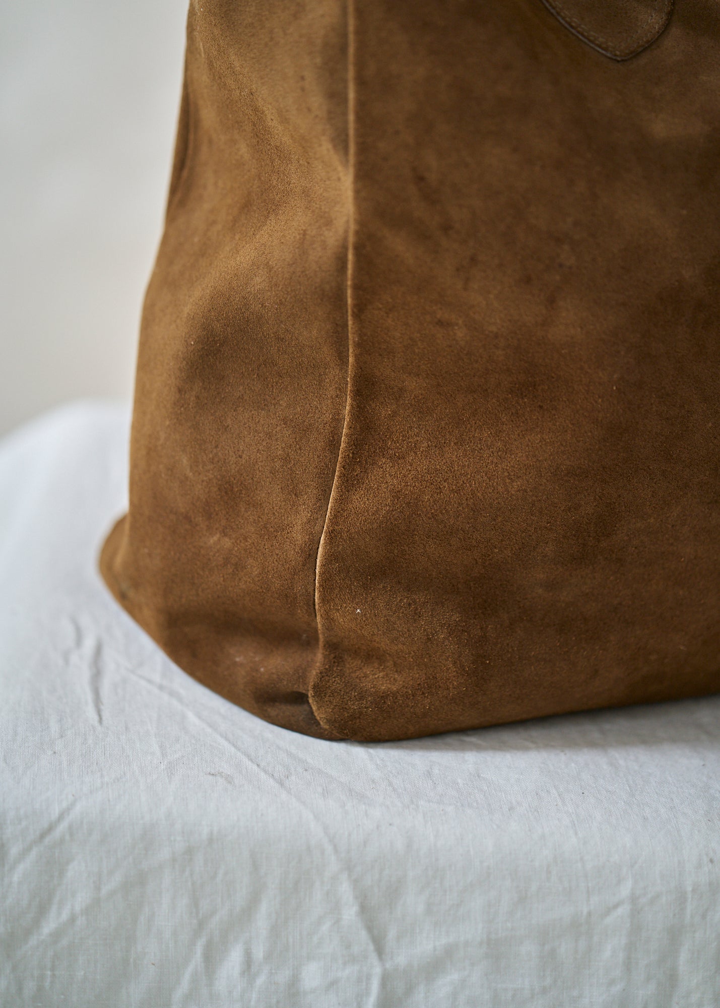 Vintage Suede Tote Bag