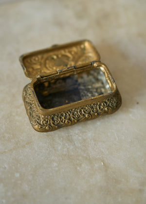 Antique Brass Trinket Jar