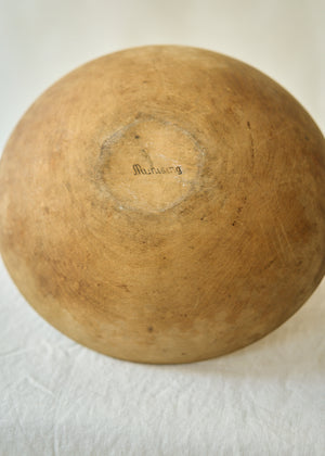 Antique Handmade Wood Bowl