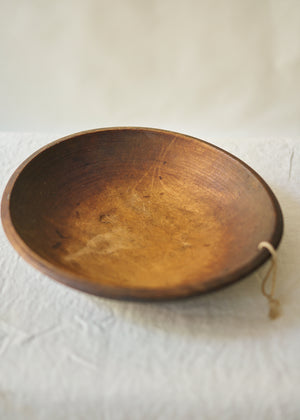 Antique Handmade Wood Bowl