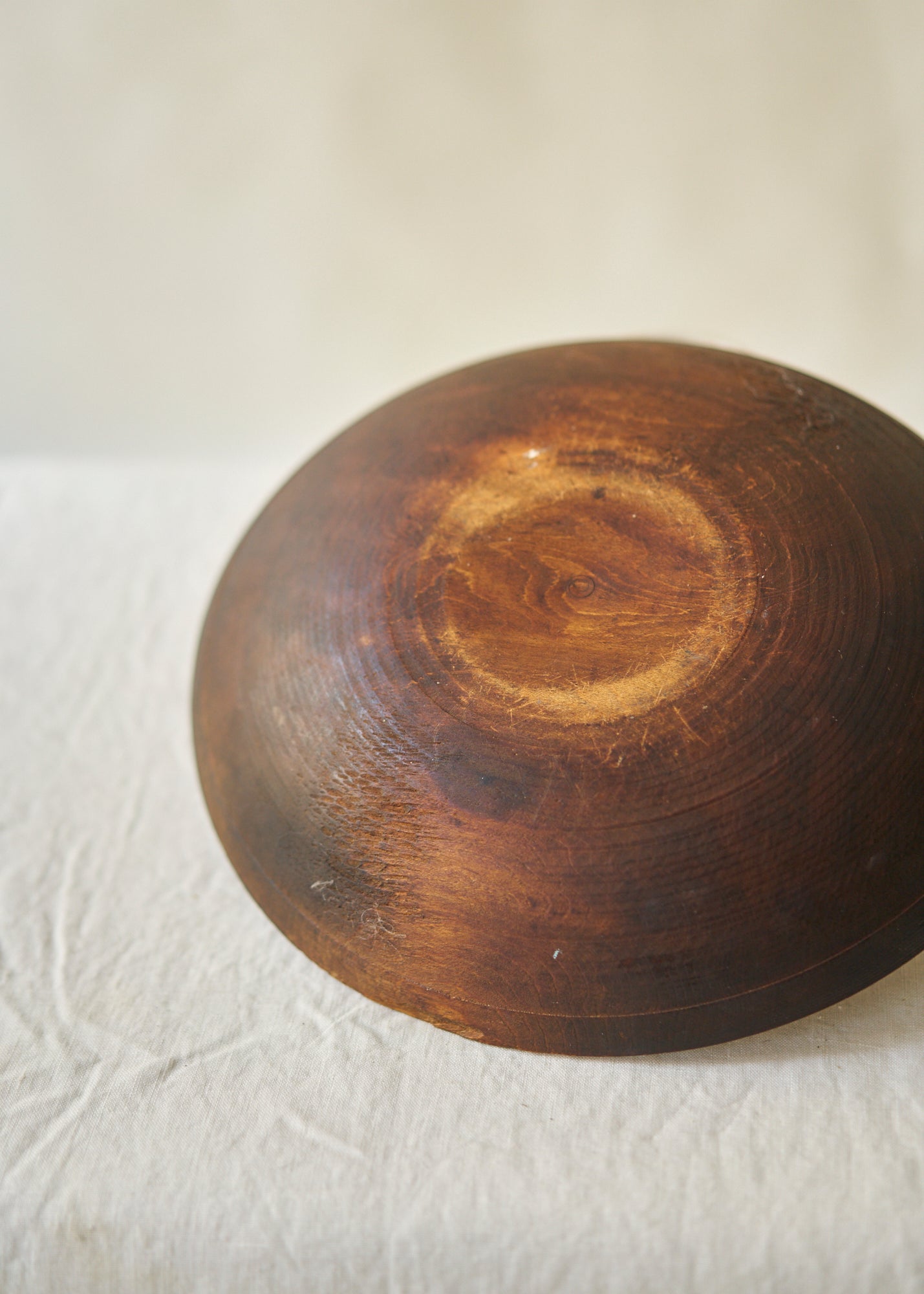 Antique Handmade Wood Bowl