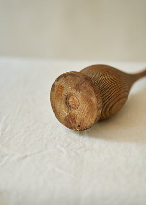 Vintage Folk Art Wood Vase