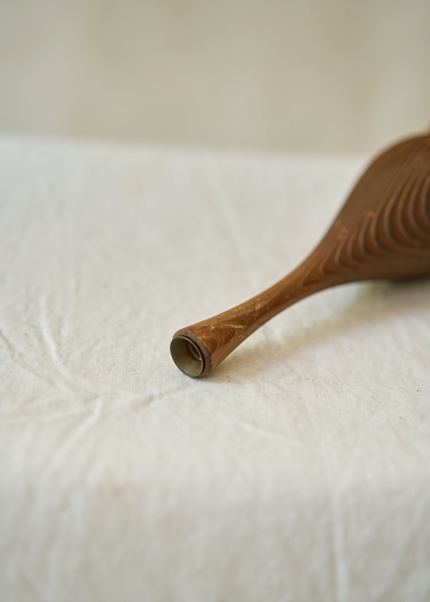 Vintage Folk Art Wood Vase