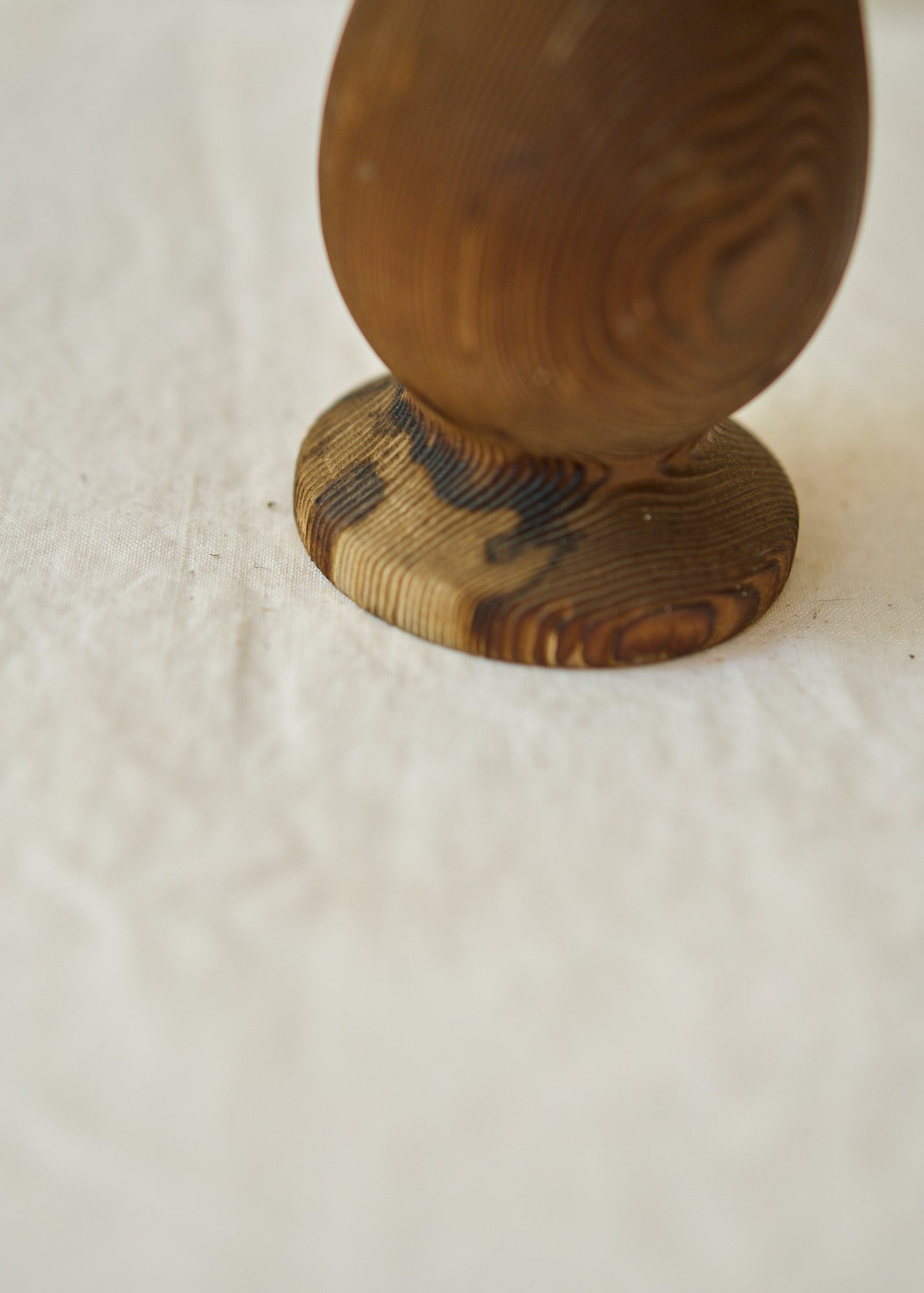 Vintage Folk Art Wood Vase