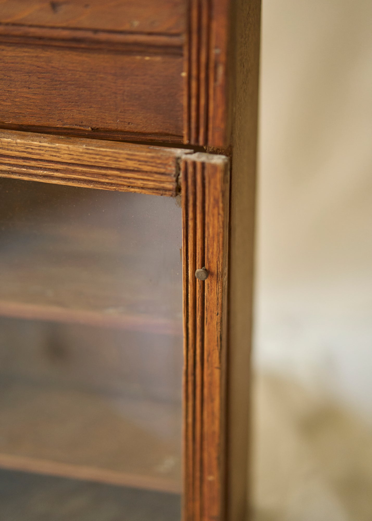 Antique Glass Front Cabinet
