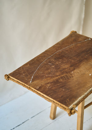 Antique Folk Art Painted Crate Top