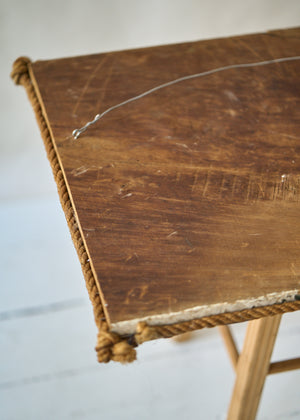 Antique Folk Art Painted Crate Top