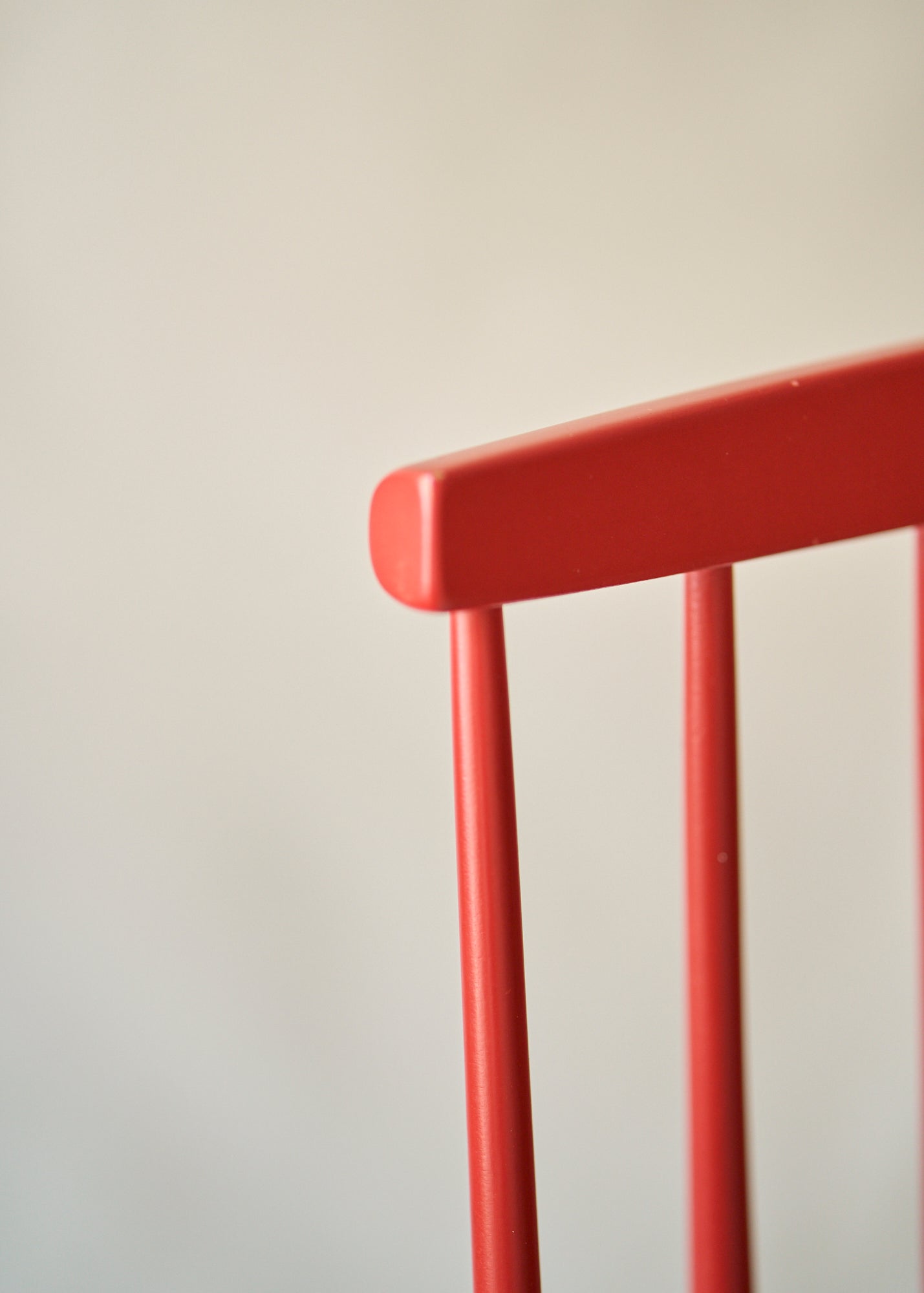 Red Mid Century Danish Dining Chairs
