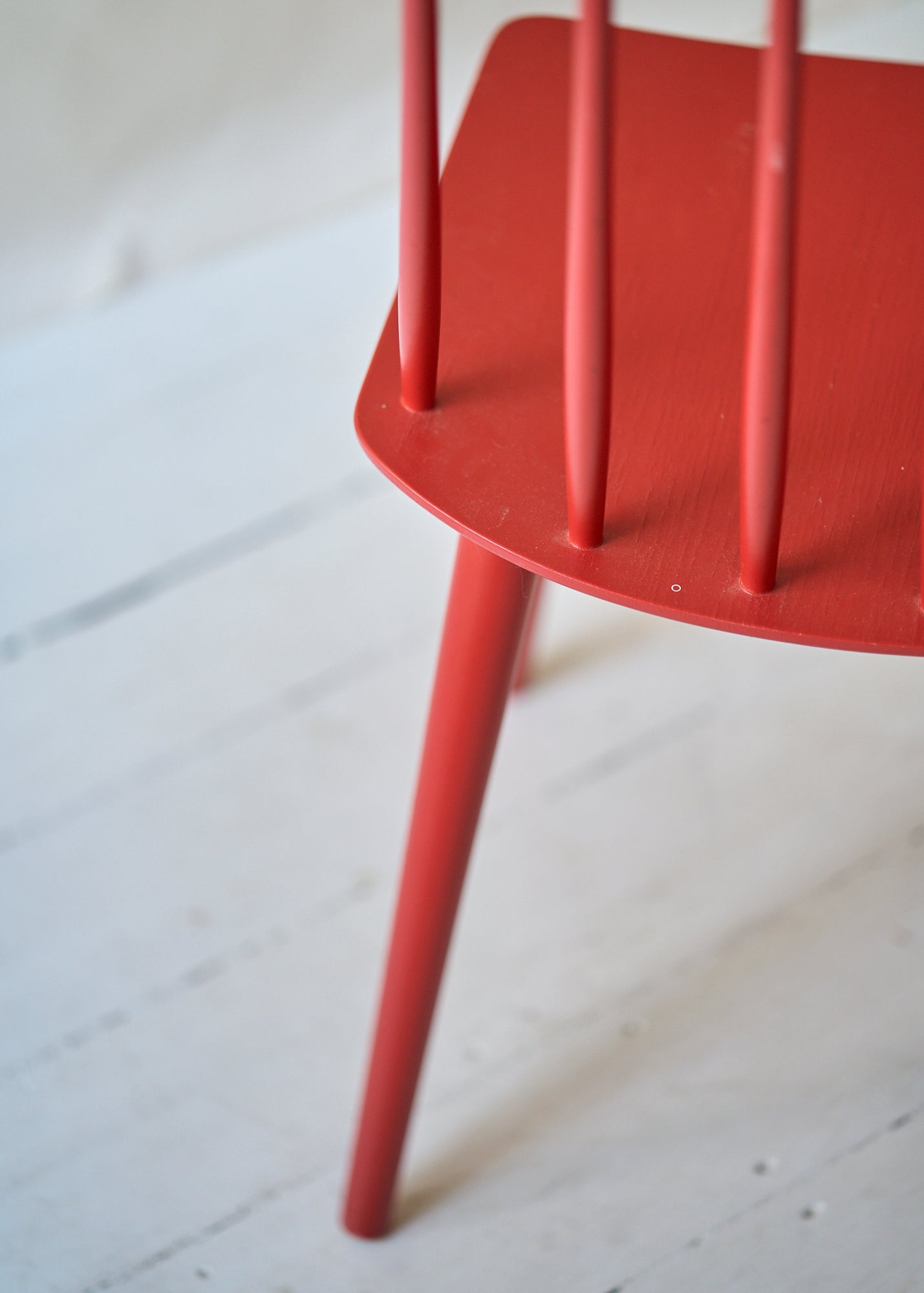 Red Mid Century Danish Dining Chairs