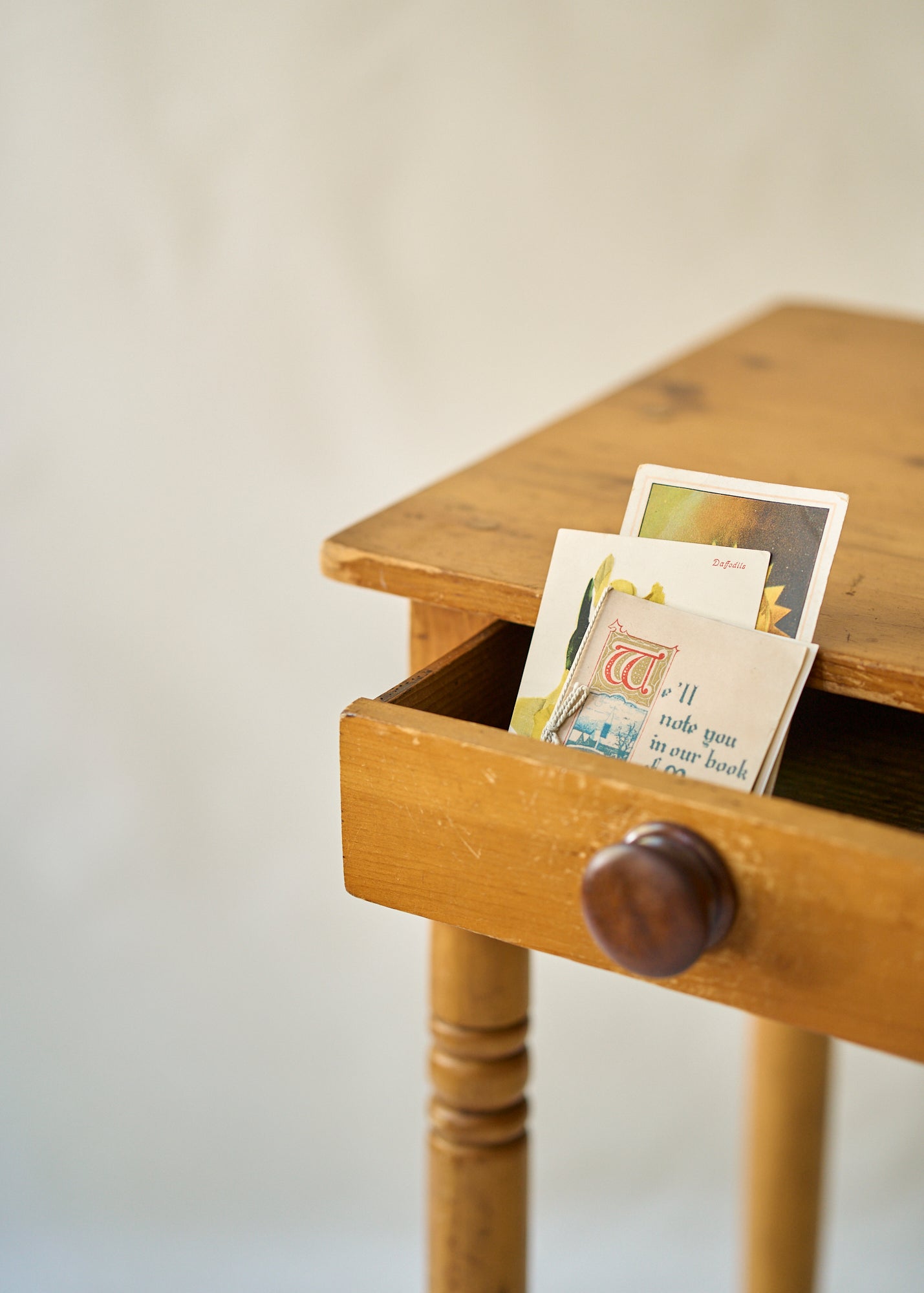 Antique Shaker Style Wood Side Table