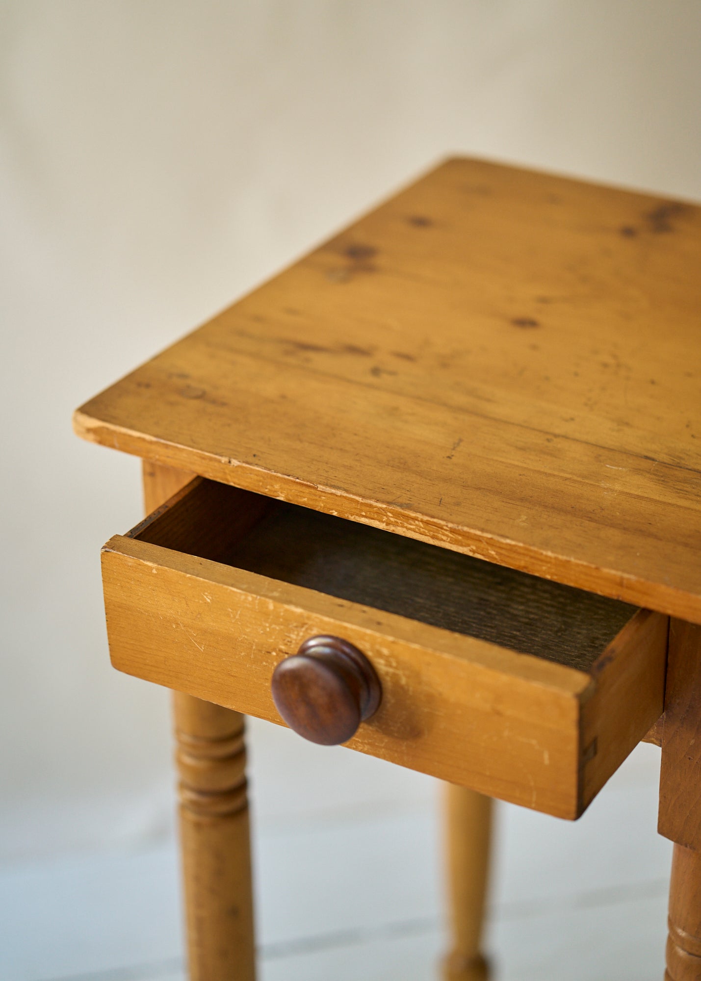 Antique Shaker Style Wood Side Table