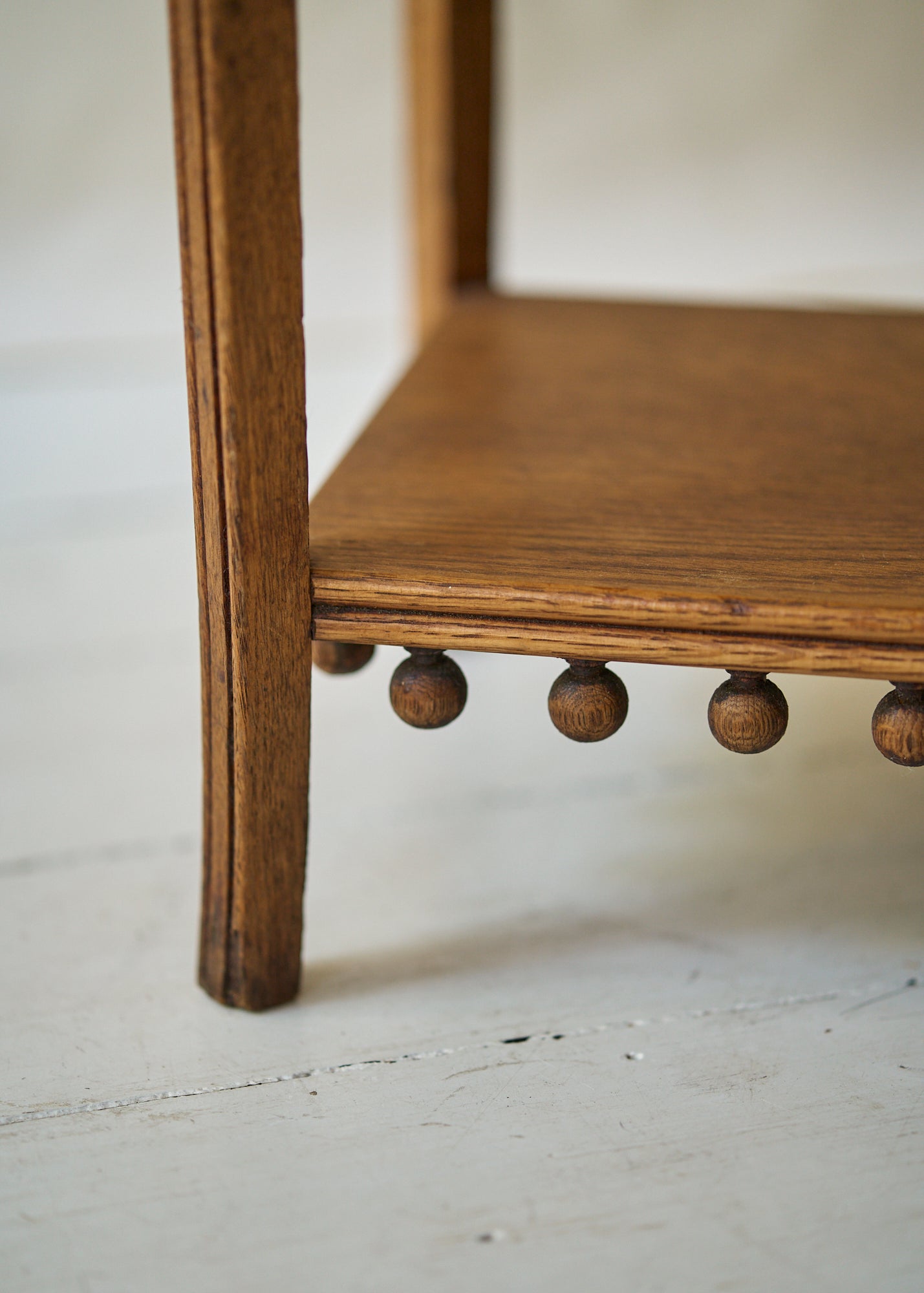 Antique Carved Wood Side Table
