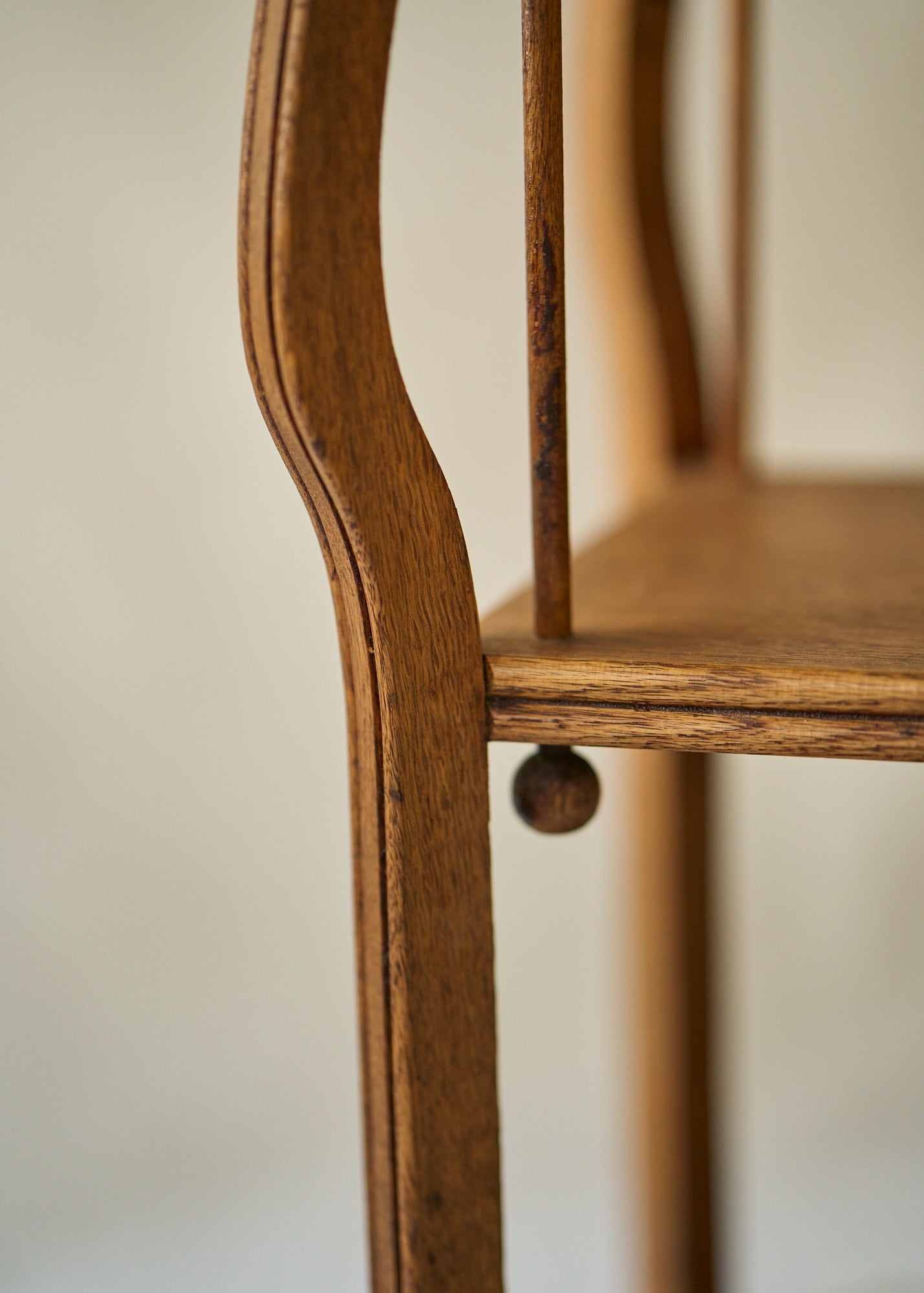 Antique Carved Wood Side Table