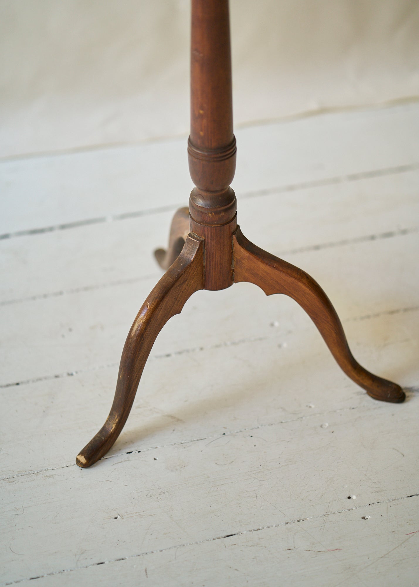 Antique Wood Candle Stand