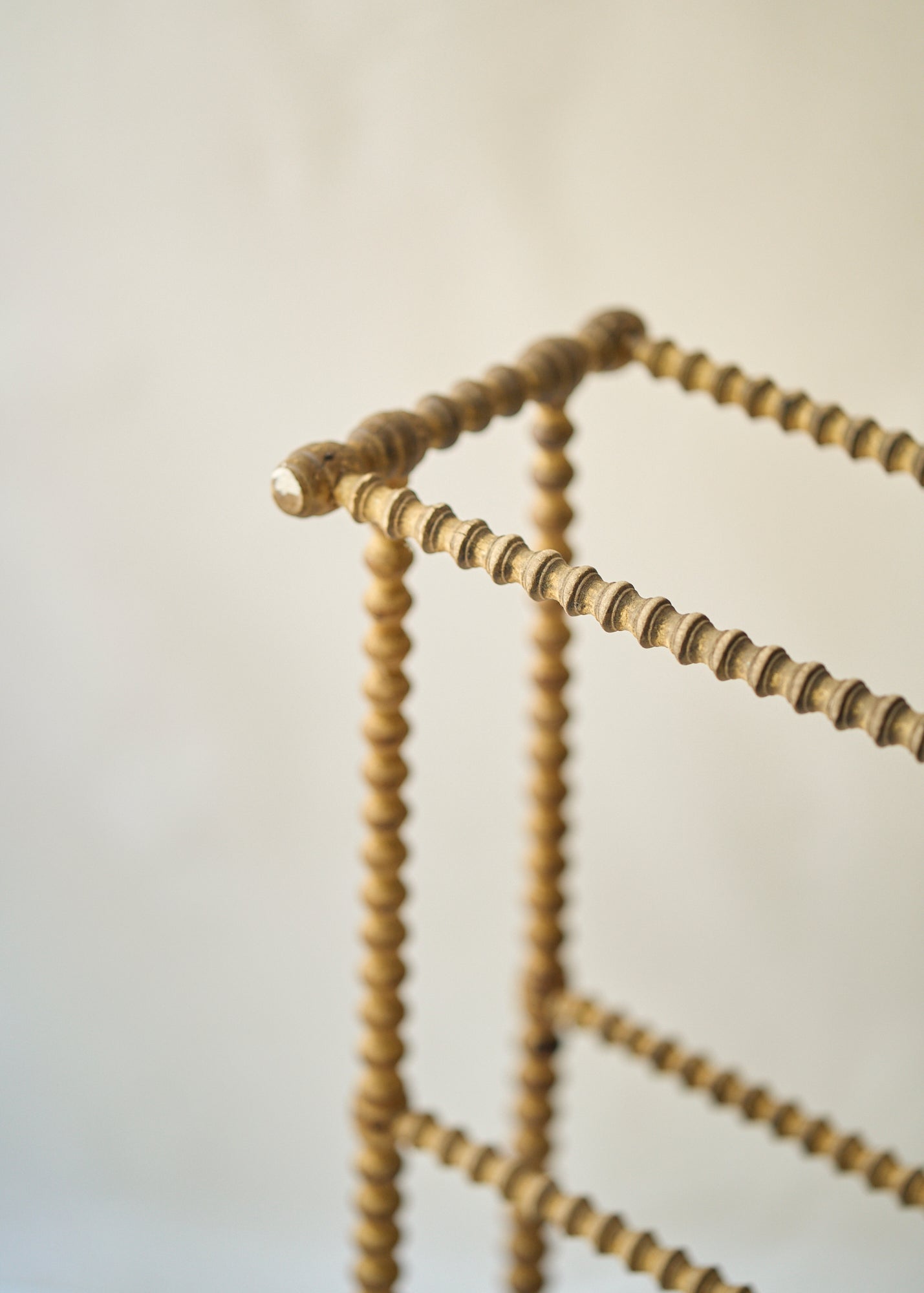 Antique Spindle Leg Blanket Rack