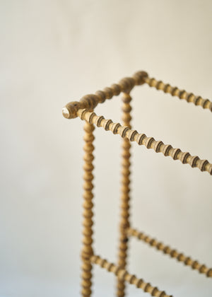 Antique Spindle Leg Blanket Rack