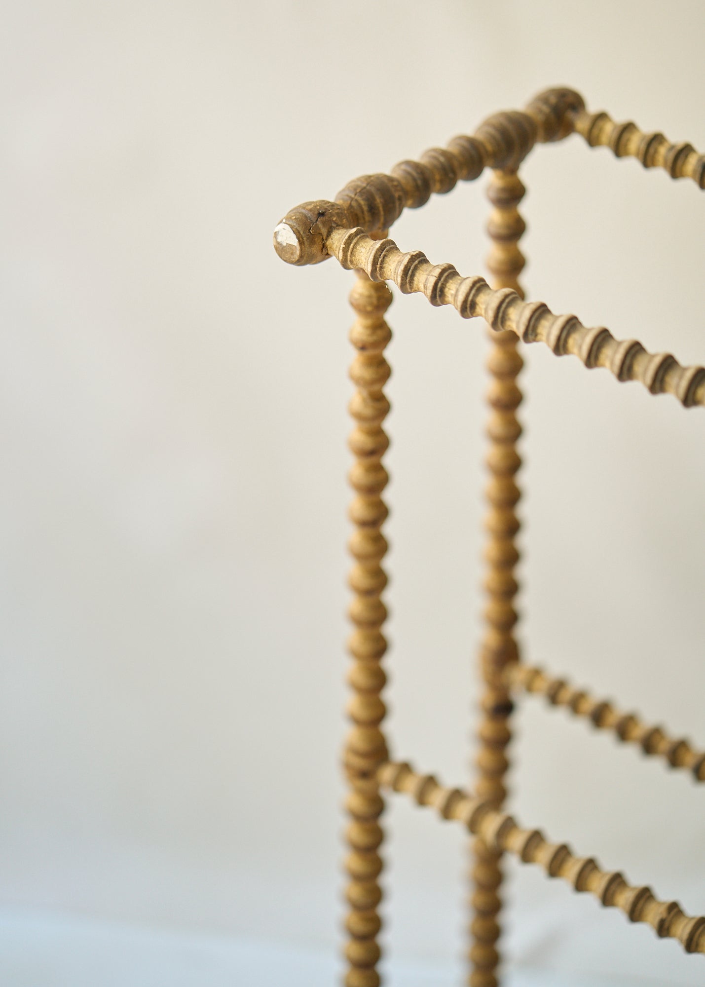 Antique Spindle Leg Blanket Rack