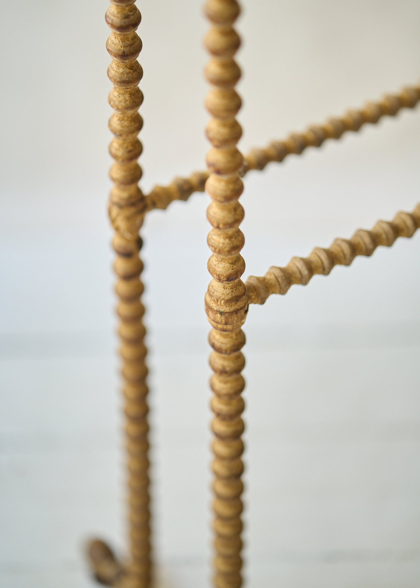 Antique Spindle Leg Blanket Rack