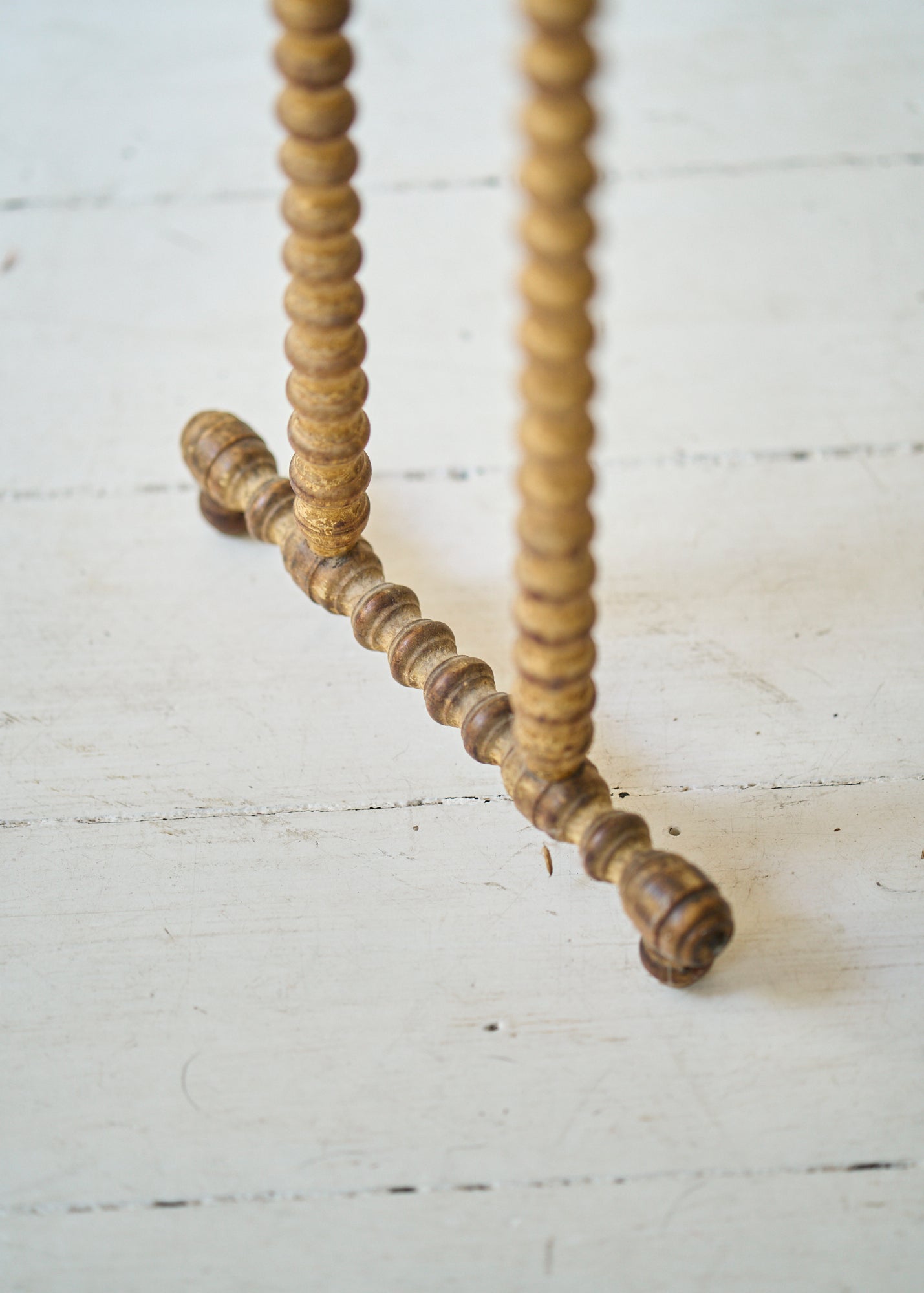 Antique Spindle Leg Blanket Rack