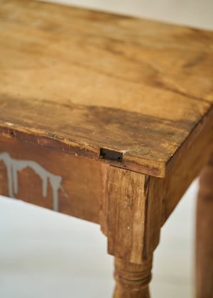 Antique Pine Table with Drawer