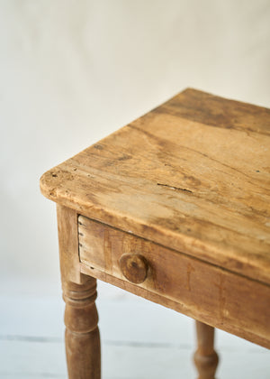 Antique Pine Table with Drawer